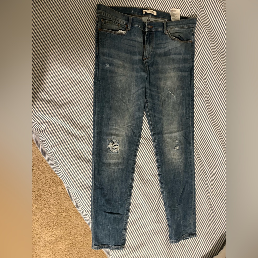 Banana Republic premium denim skinny distressed size 30
